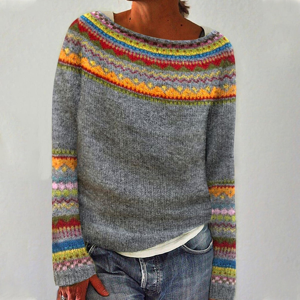 Gray / Rainbow / 2XL