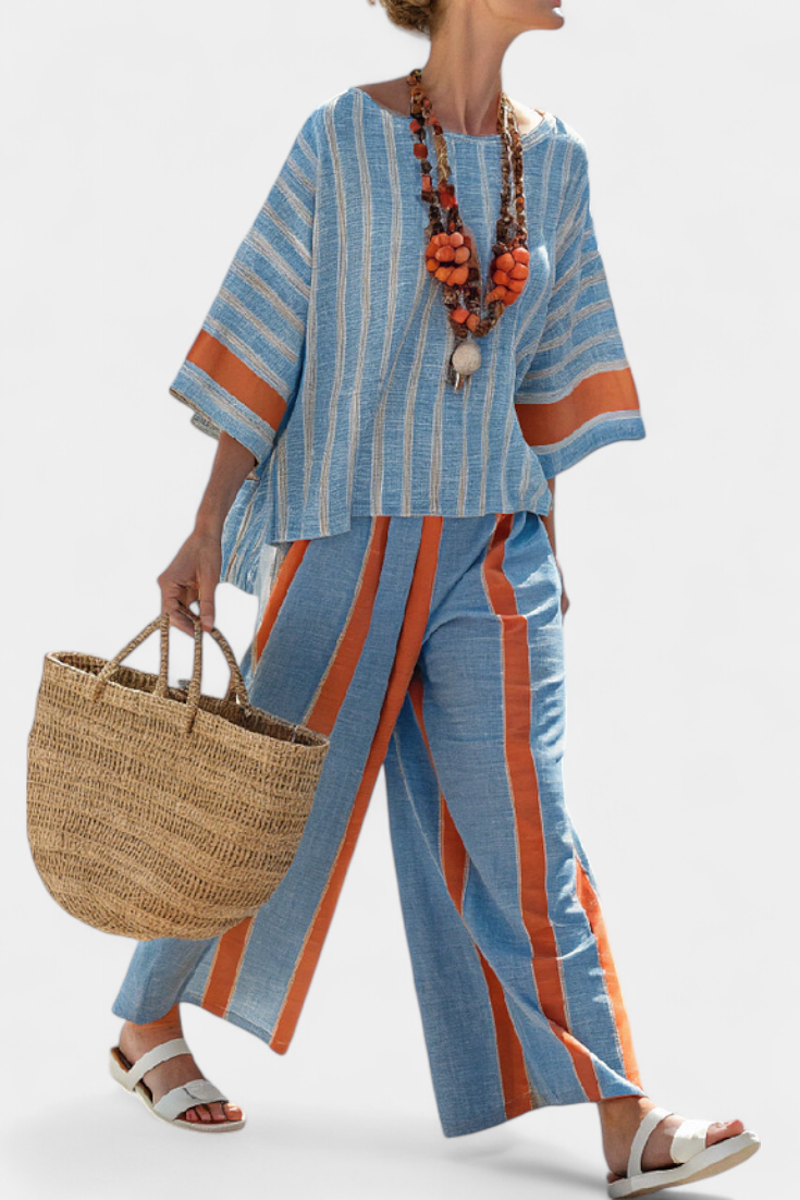 Terracotta Stripe / 5XL