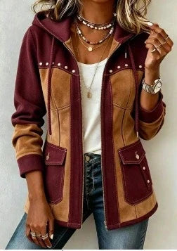 Burgundy / Camel / 5XL